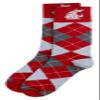 Donegal Bay NCAA Washington State Cougars Argyle Dress Socks, Red, One Size view 1
