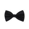 Kids Small Solid Color Adjustable Tuxedo Neck Bowtie Bow Tie, Black view 1