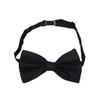 Kids Small Solid Color Adjustable Tuxedo Neck Bowtie Bow Tie, Black view 2