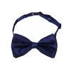 Kids Small Solid Color Adjustable Tuxedo Neck Bowtie Bow Tie, Navy view 2
