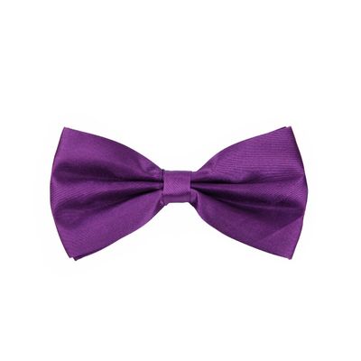 Kids Small Solid Color Adjustable Tuxedo Neck Bowtie Bow Tie, Purple