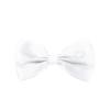 Kids Small Solid Color Adjustable Tuxedo Neck Bowtie Bow Tie, White view 1