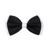 Premium Men's 2-Tone Adjustable Tuxedo Neck Bowtie Bow Tie, Black view 1