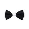 Kids Small 2-Tone Adjustable Tuxedo Neck Bowtie Bow Tie, Black view 1