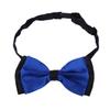 Premium Men's 2-Tone Adjustable Tuxedo Neck Bowtie Bow Tie, Blue view 2