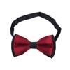 Kids Small 2-Tone Adjustable Tuxedo Neck Bowtie Bow Tie, Burgundy view 2