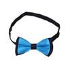 Kids Small 2-Tone Adjustable Tuxedo Neck Bowtie Bow Tie, Light Blue view 2
