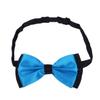 Premium Men's 2-Tone Adjustable Tuxedo Neck Bowtie Bow Tie, Light Blue view 2