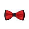 Kids Small 2-Tone Adjustable Tuxedo Neck Bowtie Bow Tie, Red view 1