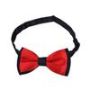 Kids Small 2-Tone Adjustable Tuxedo Neck Bowtie Bow Tie, Red view 2