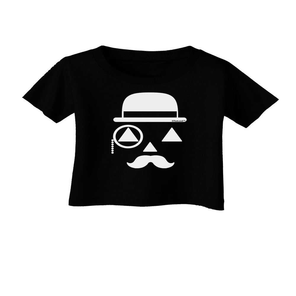 TOOLOUD Gentleman Jack-o-Lantern Infant T-Shirt Dark Black - 12Months
