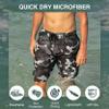 Kanu Surf Men's Barracuda Swim Trunks (Regular & Extended Sizes), Camo Black, Large view 3
