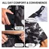 Kanu Surf Men's Barracuda Swim Trunks (Regular & Extended Sizes), Camo Black, Large view 4