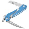 CUDA Marlin Spike Saltwater Corrosion Resistant Fishing Lockable Folding Knife with Partially Serrated Blade & Non-Slip Scale Pattern Grip view 1