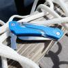CUDA Marlin Spike Saltwater Corrosion Resistant Fishing Lockable Folding Knife with Partially Serrated Blade & Non-Slip Scale Pattern Grip view 4