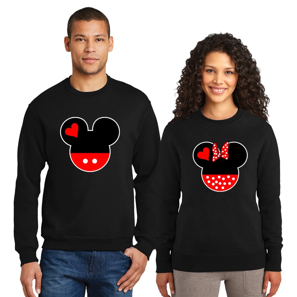Natural Underwear Family Trip Couple Sweatshirt #1 Ears Magic Kingdom Family Vacation Men Women Sweatshirts Sweaters Black Men Medium