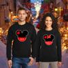 Natural Underwear Family Trip Couple Sweatshirt #1 Ears Magic Kingdom Family Vacation Men Women Sweatshirts Sweaters Black Men Medium view 2