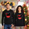Natural Underwear Family Trip Couple Sweatshirt #1 Ears Magic Kingdom Family Vacation Men Women Sweatshirts Sweaters Black Men Medium view 4