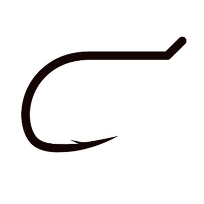 TIEMCO Q100 TMC785 Fly Hook, No. 8, Black Nickel 21078500108
