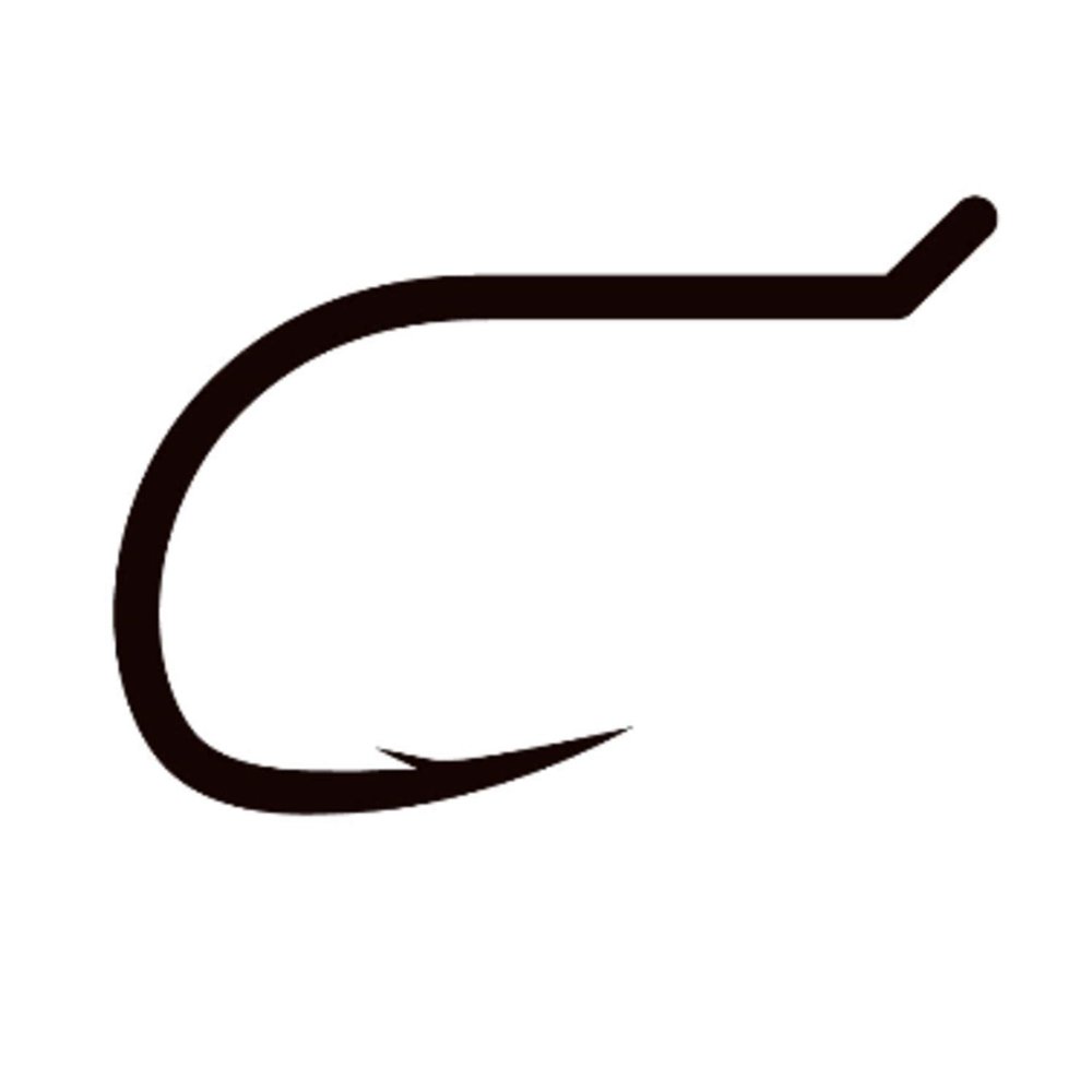 TIEMCO Q100 TMC785 Fly Hook, No. 8, Black Nickel 21078500108