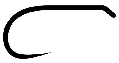 TIEMCO Q100 TMC113BLH Fly Hook, No. 20, Matte Black 21011311020