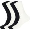 BambooMN Men's Rayon from Bamboo Classic Casual Crew Dress Socks - Assortment 92-4 Pairs - Size 6-10 view 1