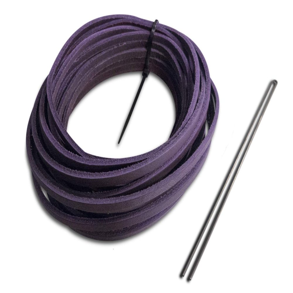 Rawlings | Glove Re-Lace Pack | Baseball/Softball | Standard 3/16" X 72" Laces with Tool | Purple
