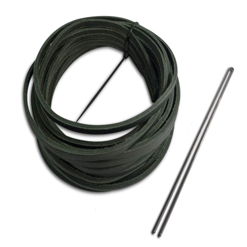 Rawlings | Glove Re-Lace Pack | Baseball / Softball | Standard 3/16" X 72" Laces with Tool | Dark Green