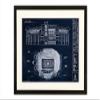 Ballpark Blueprints Ben Hill Griffin Stadium - University of Florida (Framed - Black, 18" x 24") view 1