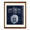 Ballpark Blueprints Ben Hill Griffin Stadium - University of Florida (Framed - Walnut, 18" x 24") view 1