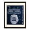 Jordan-Hare Stadium - Auburn University Blueprint Style Print (Framed - Black, 18" x 24") view 1