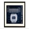 Ballpark Blueprints Michigan Stadium Blueprint Style Print (Framed - Black, 18" x 24") view 1