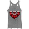 LOST GODS Women's Pixel Pong Racerback Tank Top - Gray Heather - X Large view 1