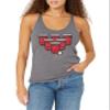 LOST GODS Women's Pixel Pong Racerback Tank Top - Gray Heather - X Large view 2