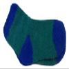 Snugadoo Too Super Soft Children's Socks (Emerald Green with Blue Heel-Toe) (4-6) view 1