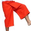 RaanPahMuang Thai Fisherman Shorts Men/Women, Loose Yoga, Pirate, Harem Pants, 100% Cotton, Unisex Kimono Pants, Large-X-Large, Bright Orange view 1