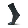 FITS Business Crew Sock, Mens Dress Sock, Made with Fine Merino Wool, Breathable, Odor Resistant, Whole Foot Comfort, Made in USA, Charcoal, X-Large view 1