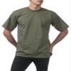 Pro Club Men's Heavyweight Cotton Short Sleeve Crew Neck T-Shirt, Olive, 3X-Large view 3
