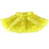 Wennikids Girl's Tutu Chiffon Petticoat Pettiskirt Set with Flower Hair Band Medium Yellow view 2