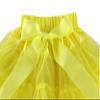 Wennikids Girl's Tutu Chiffon Petticoat Pettiskirt Set with Flower Hair Band Medium Yellow view 3