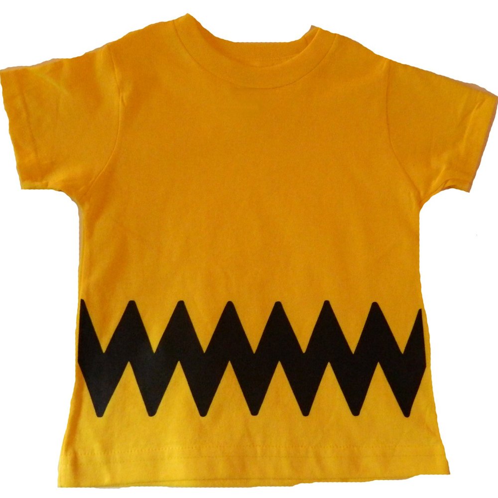 Custom Kingdom Boys/Girls Chevron Zig Zag T-Shirt (18/20 XL, Yellow)