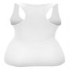 Zenana Women's Plain Solid Color Ribbed Racerback Tank Top Shirt Plus Sizes White XXX-Large view 4