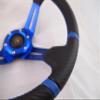 Boat Blue Steering Wheel W/Adapter 3 Spoke Boats With A 3/4" Tapered Key Marine" view 3