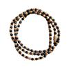 3mm Sandalwood and Ebony Bead Necklace with Clasp - Naturally Aromatic view 1