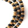3mm Sandalwood and Ebony Bead Necklace with Clasp - Naturally Aromatic view 3