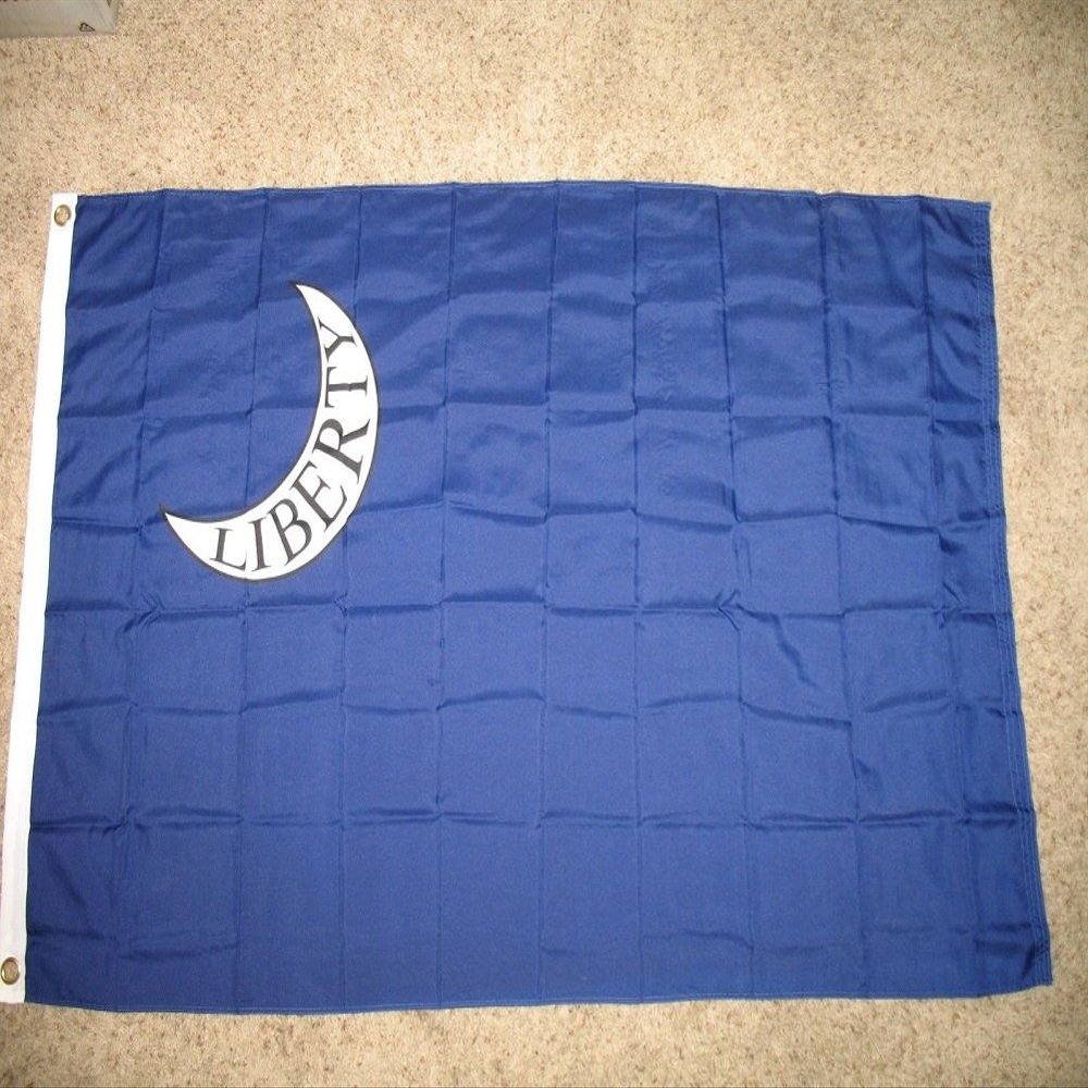 3x5 Fort Moultrie Liberty Crescent Moon Letter Flag 3'x5' Banner