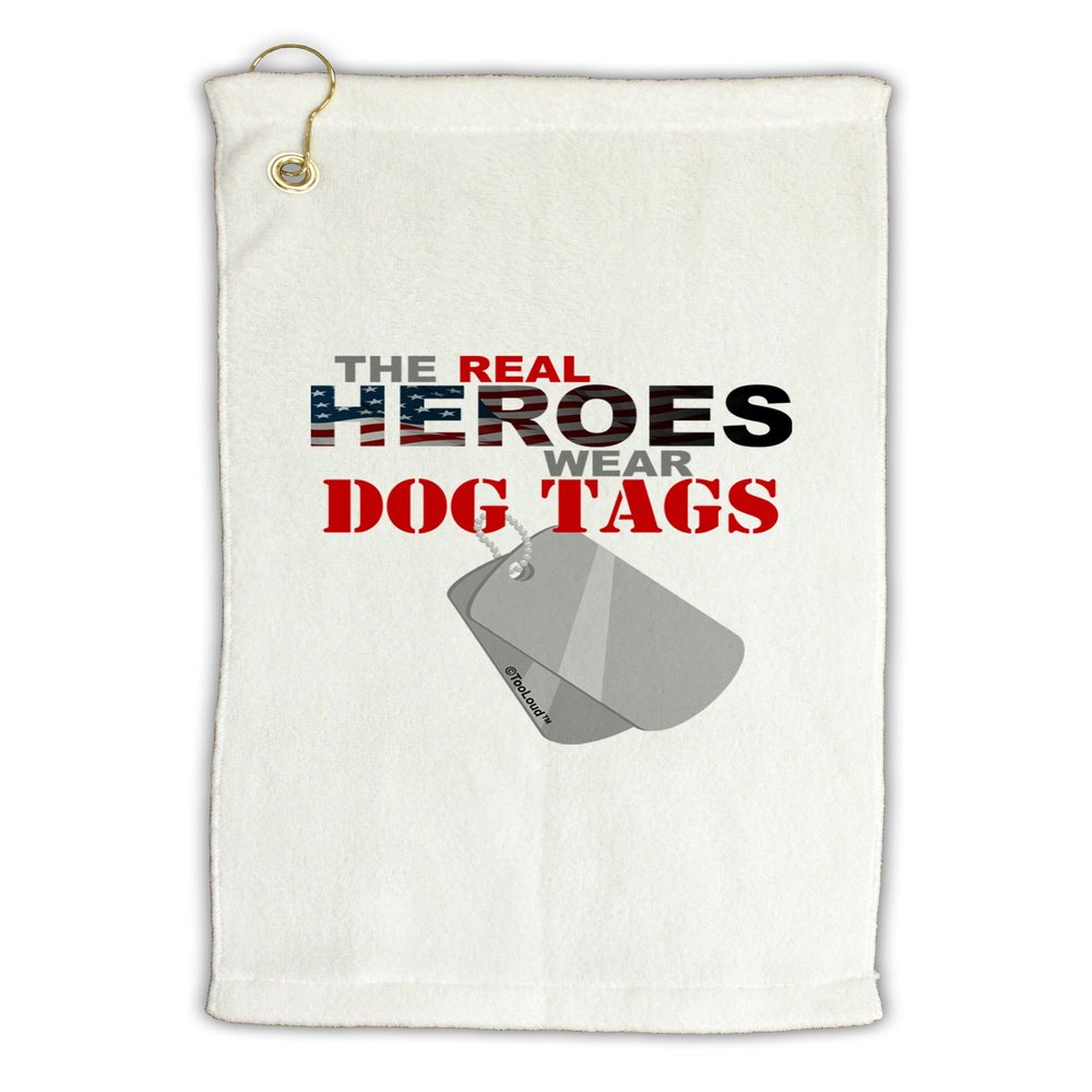 TOOLOUD Heroes Dog Tags Micro Terry Gromet Golf Towel 16" x 25"