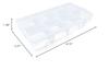 10 pcs Clear Beads Tackle Box Storage Tool Scrapbooking Stamping Fly Boxes Organizers Fishing Lures Small Parts Case Containers BX038 view 3