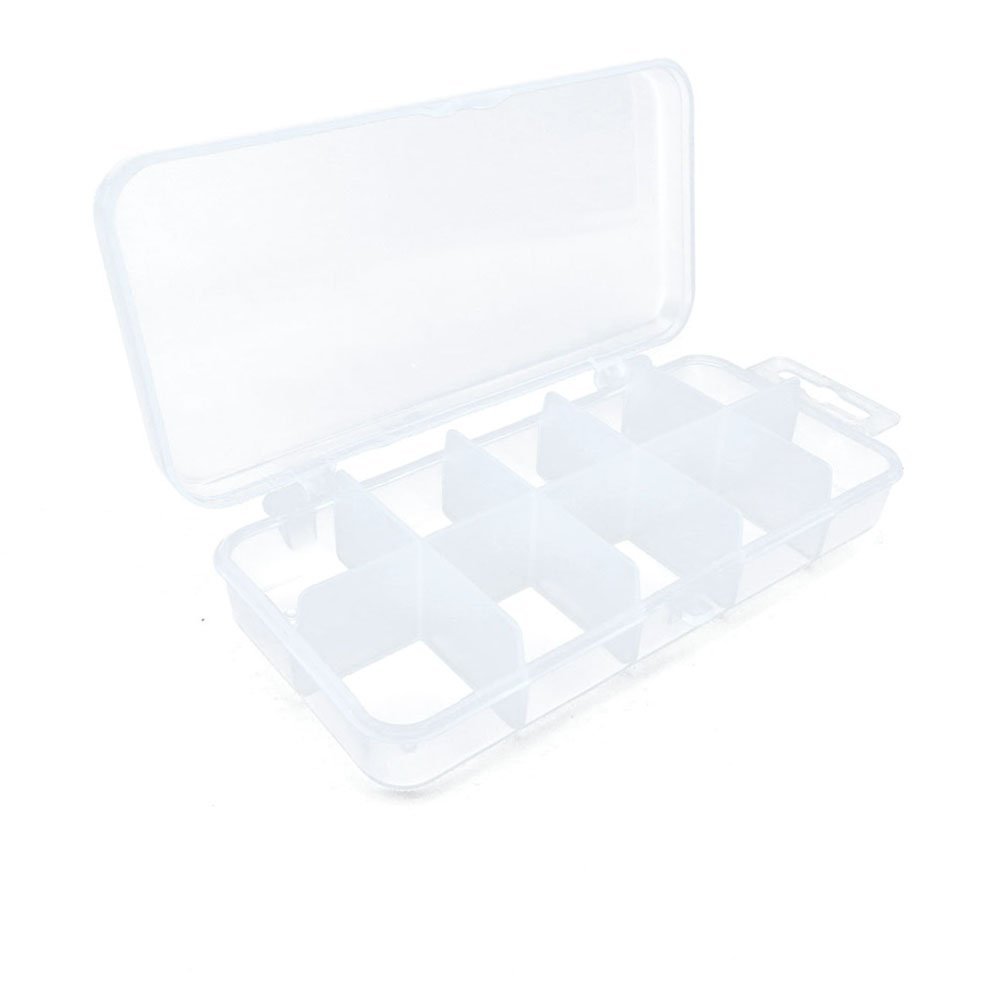 10 pcs Clear Beads Tackle Box Storage Tool Scrapbooking Stamping Fly Boxes Organizers Fishing Lures Small Parts Case Containers BX009