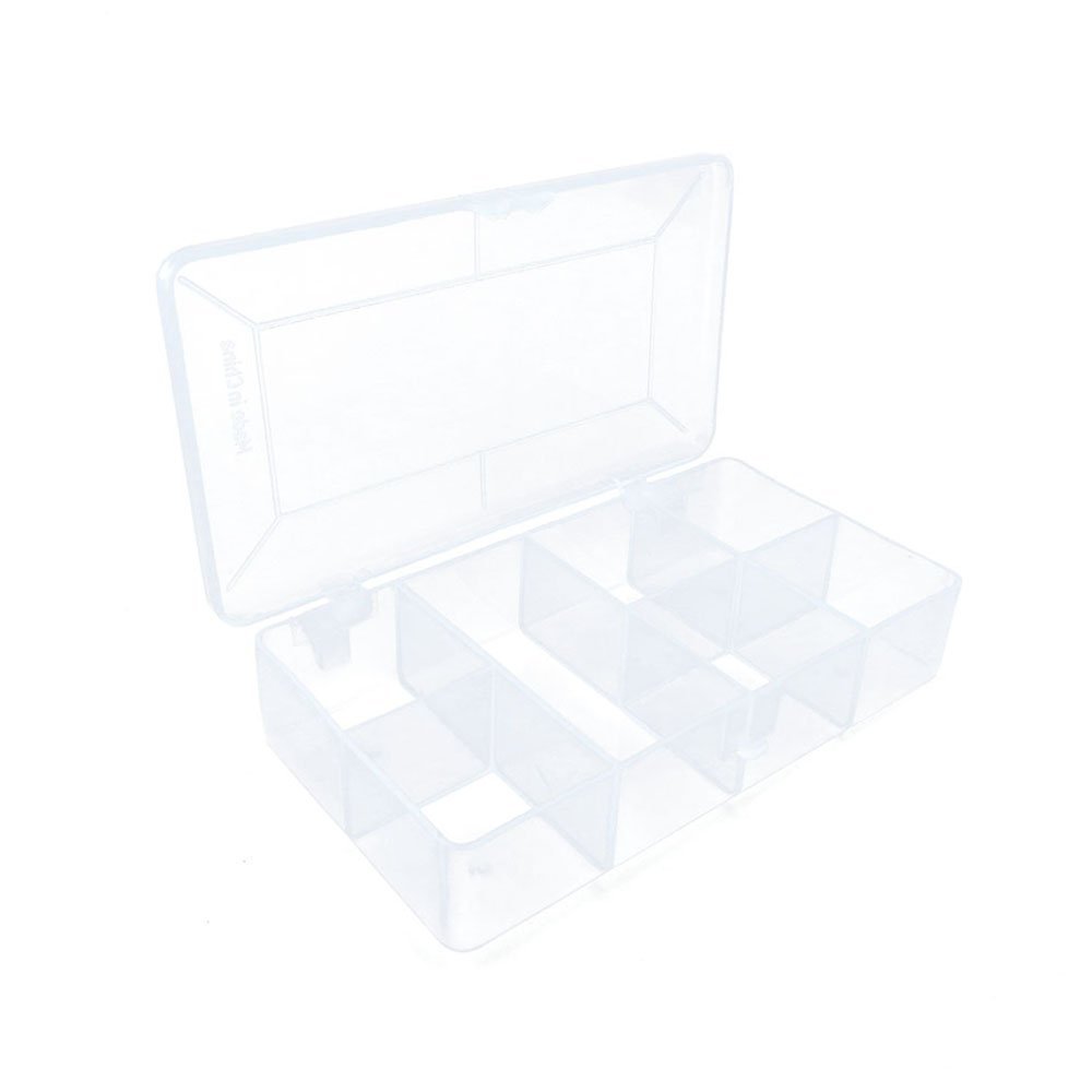 10 pcs Clear Beads Tackle Box Storage Tool Scrapbooking Stamping Fly Boxes Organizers Fishing Lures Small Parts Case Containers BX011